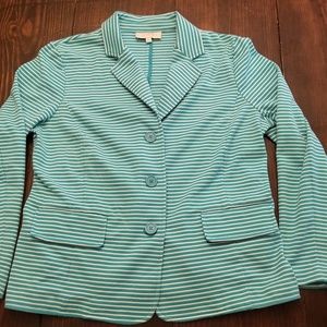 Talbot blue and white stripe blazer sz XL